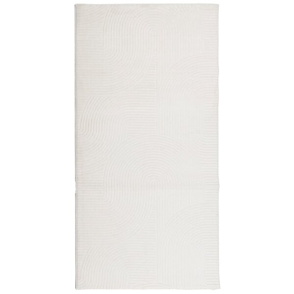 vidaXL Tapis IZA poils courts style scandinave crème 100x200 cm