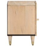 vidaXL Tables de chevet 2 Pièces 40x33x46 cm Bois de manguier solide