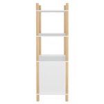 vidaXL Buffet haut Blanc 80x40x121 cm Bois d'ingénierie