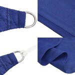 vidaXL Voile d'ombrage 160 g/m² Bleu 2 5x3 m PEHD