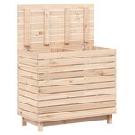 vidaXL Panier à linge 88 5x44x76 cm bois massif de pin