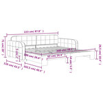 vidaXL Lit de jour avec lit gigogne vert foncé 100x200 cm velours