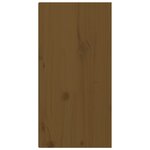vidaXL Armoire murale Marron miel 30x30x60 cm Bois de pin massif