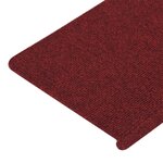 vidaXL Tapis d'escalier autocollants 15 Pièces 65x24 5x3 5 cm Rouge