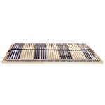 vidaXL Sommier à lattes avec 42 lattes 7 zones 120 x 200 cm