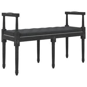 Banc banquette 110 x 40 x 70 cm velours noir 02_0010664
