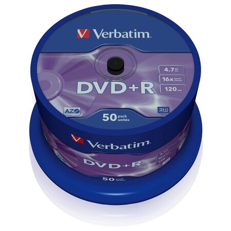 DVD+R 4.7 GB 16 X Spindle (paquet 50 unités)