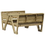 vidaXL Table de pique-nique pour enfants bois de pin imprégné