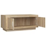 vidaXL Table basse Chêne sonoma 102x50x45 cm Bois d'ingénierie