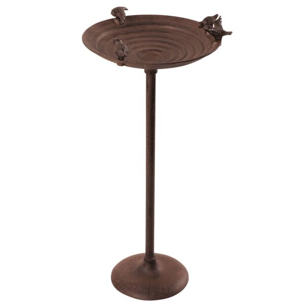 Esschert Design Baignoire pour oiseaux sur pied Fonte