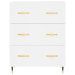 vidaXL Buffet blanc 69 5x34x90 cm bois d'ingénierie