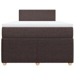 vidaXL Sommier à lattes de lit avec matelas Marron foncé 120x200 cm
