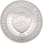 Pièce de monnaie en Argent 20 Dollars g 93.3 (3 oz) Millésime 2017 Great Micromosaic Passion BIRTH OF VENUS
