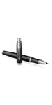 PARKER IM Stylo roller  laque noire  Recharge noire pointe fine  Coffret cadeau