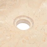 vidaXL Lavabo 45x30x12 cm marbre crème brillant