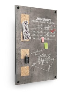 Tableau noir LIVING WALL (L)380 x (H)580 mm SECURIT