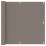 vidaXL Écran de balcon Taupe 90x400 cm Tissu Oxford