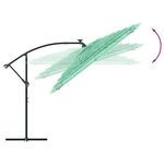 vidaXL Parasol de jardin avec mât en acier vert 246x246x230 cm