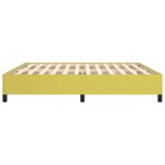 vidaXL Cadre de lit Vert 200x200 cm Tissu