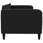 vidaXL Lit de repos noir 80x200 cm tissu