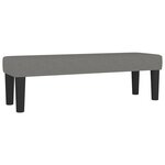 vidaXL Sommier à lattes de lit avec matelas Gris foncé 160x200cm Tissu