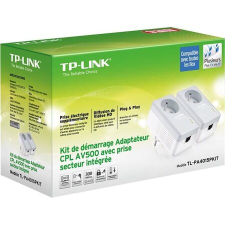 TP Link CPL Kit AV600 - TPLINK TL-PA4015P Kit - CPL Kit 600mbit