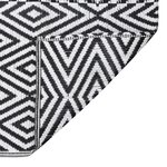 vidaXL Tapis d'extérieur Noir 80x250 cm PP