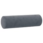 vidaXL Ensemble de canapés 3 Pièces avec coussins gris foncé velours