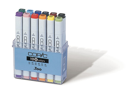 Set 12 marqueurs Manga Copic Marker Gris neutre