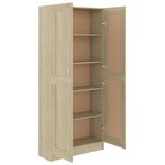 vidaXL Bibliothèque Chêne sonoma 82 5x30 5x185 5 cm Bois d'ingénierie