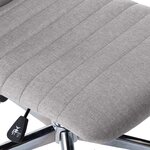 vidaXL Chaises à manger lot de 4 gris clair tissu