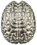 BRAIN 3D Shaped 2 Once Argent Monnaie 5 Dollars Samoa 2023