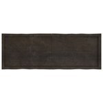 vidaXL Dessus de table bois massif traité bordure assortie