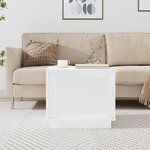 vidaXL Table basse blanc 51x50x44 cm bois d'ingénierie
