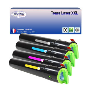 Lot de 4 toner compatibles avec ricoh aficio mpc2051 mpc2551 (noir+couleur) - t3azur