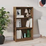 vidaXL Bibliothèque Chêne marron 60x24x109 cm Bois d'ingénierie