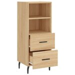 vidaXL Buffet Chêne sonoma 34 5x34x90 cm Bois d'ingénierie