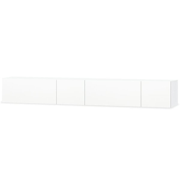 vidaXL Meubles TV 2 Pièces bois d’ingénierie 120x40x34 cm Blanc brillant