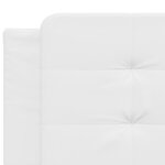 vidaXL Cadre de lit avec tête de lit Blanc 160x200 cm Similicuir