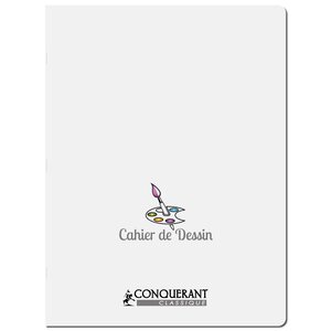 Cahier POLYPRO 24 x 32 cm 48 pages 120g Uni Dessin CONQUÉRANT