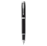 PARKER IM ESSENTIEL Stylo plume  Noir Mat  Plume fine  encre bleue  Coffret cadeau