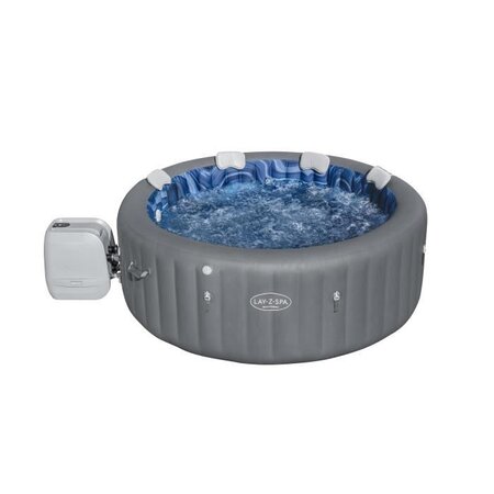 BESTWAY Spa gonflable Lay-Z-Spa Santorini - 5 a 7 personnes - 180 Airjet™, 10 Hydrojet™