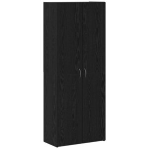 vidaXL Cabinet de Bureau avec étagère Chêne noir 70 x 32 x 77.5 cm