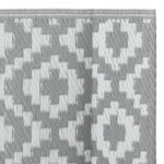 vidaXL Tapis d'extérieur Gris 120x180 cm PP
