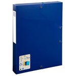 Boîte De Classement Polypropylène Recyclé Beeblue Dos 40mm - A4 - Bleu Marine - X 8 - Exacompta
