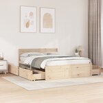 vidaXL Cadre de lit sans matelas 140x200 cm bois massif de pin