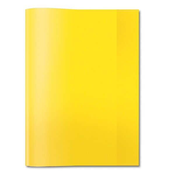 Protège-cahiers format A4 en PP Jaune transparent HERMA