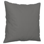 vidaXL Canapé 2 places avec oreillers gris foncé 120 cm