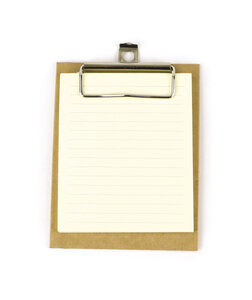 Mini Clipboard Kraft 50 F. Ivoire Lignes 100X130mm