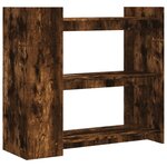vidaXL Table console chêne fumé 100x35x90 cm bois d'ingénierie